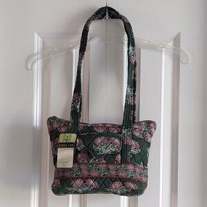 NEW Tanya Lee Designs Quilted Poinsettia Green & Red Holiday Purse